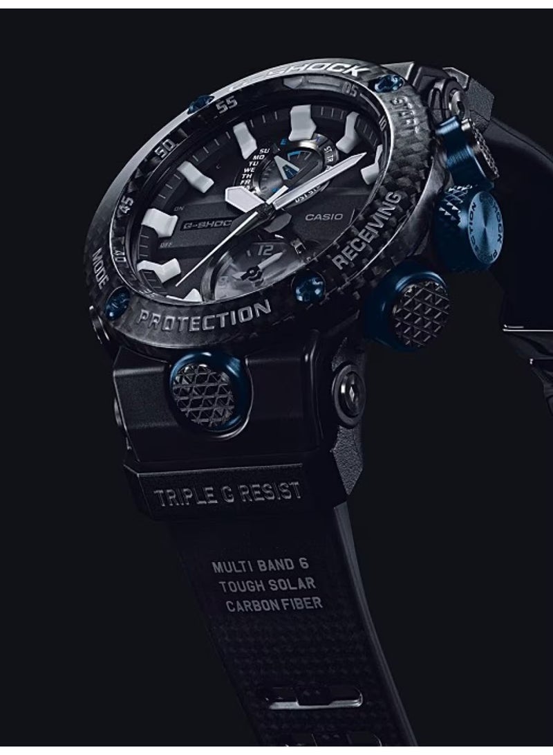 جي شوك Gravitymaster Solar Analog Men’s Watch GWR‑B1000‑1A1, 46.4 mm Black Dial, Carbon Core Guard Resin Band, 200 m WR - Image 4